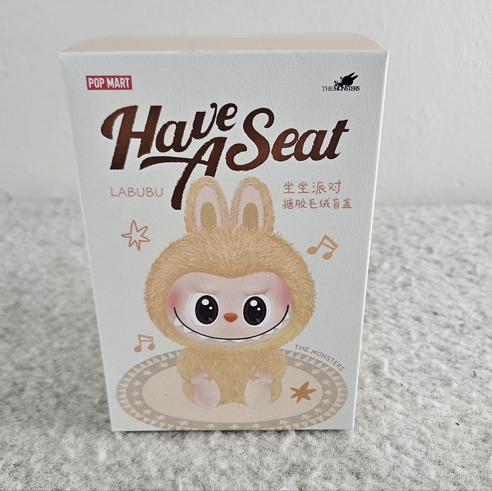 (NEW Sealed) ZIZI The Monsters Have a Seat Labubu Plush Pendant Blind Box